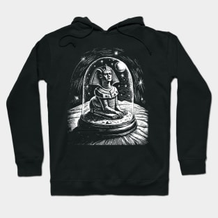 Egyptian sphinx in a snow globe Hoodie